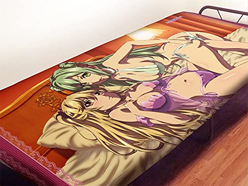 ストライク・ザ・ブラッド　浅葱＆ジャーダ・ククルカン シーツ Amazon.co.jp: カーテン魂 ストライク・ザ・ブラッド シーツ 浅葱